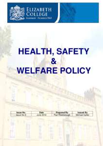 H&S Policy Issue 9 July 2013