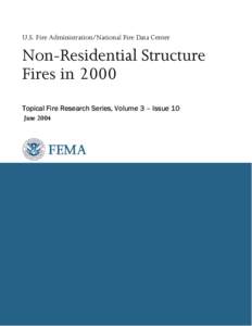 Topical Fire Research Series: Non-Residential Structure Fires in 2000