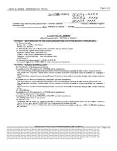 MSDS for #[removed]SENNELIER OIL PASTEL  Page 1 of 6 Item Numbers: [removed], [removed], [removed], [removed], [removed], [removed], [removed], [removed], [removed], [removed], [removed], [removed], [removed]