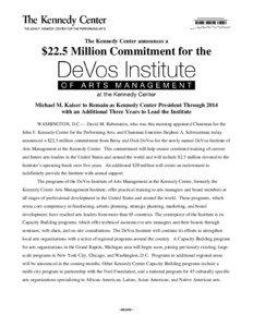 Year of birth missing / Dick DeVos / Heritage Foundation / Amway / John F. Kennedy Center for the Performing Arts / Devos / Michael Kaiser / Stephen A. Schwarzman / Grand Rapids /  Michigan / Geography of Michigan / Michigan / Business