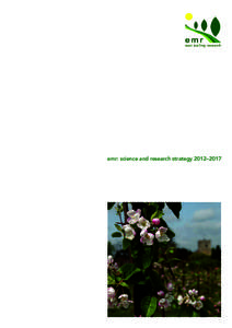 emr: science and research strategy 2012–2017  science in the garden of england executive summary