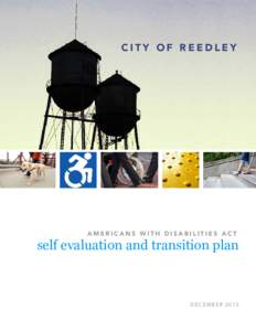 CITY OF REEDLEY  AMERICANS WITH DISABILITIES ACT self evaluation and transition plan