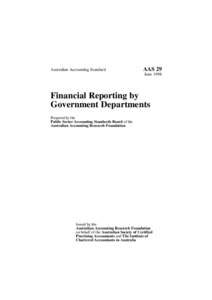 Financial statements / Annual report / Balance sheet / International Public Sector Accounting Standards / Australian Accounting Standards Board / Accountancy / Finance / Business