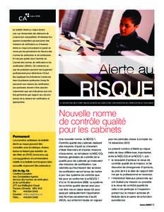 Alerte au risque, mars 2009