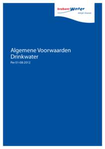 Algemene Voorwaarden Drinkwater Per Algemene voorwaarden drinkwater 	 Artikel 1