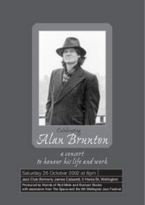Celebrating  Alan Brunton a concert to honour his life and work