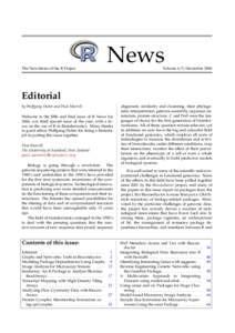 The Newsletter of the R Project  News Volume 6/5, December 2006