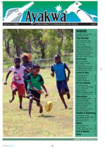 |1  April/May 2012 Edition A PUBLICATION OF THE ANINDILYAKWA LAND COUNCIL