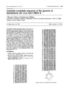 ©D 1990 Oxford University Press  Nucleic Acids Research, Vol. 18, No. 5
