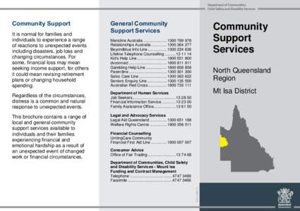 Community Support Services - North Queensland Mt Isa