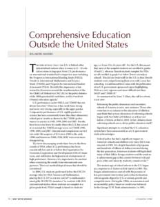 Comprehensive Education Outsıde the United States Eduardo Andere T