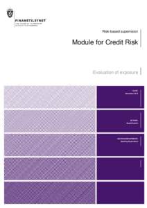 Risk-based supervision  Module for Credit Risk Evaluation of exposure