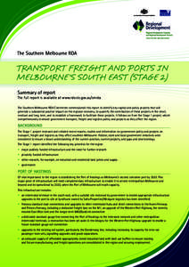 Melbourne / Dandenong /  Victoria / North East Link / Peninsula Link / EastLink / Westernport Highway / Princes Highway / Westall Road / Transport in Melbourne / States and territories of Australia / Victoria / Transport in Australia