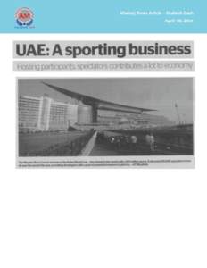 Khaleej Times Article – Shailesh Dash April 08, 2014 Khaleej Times Article – Shailesh Dash April 08, 2014