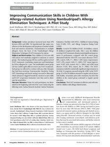 Abnormal psychology / Nambudripad Allergy Elimination Technique / Pseudoscience / Pervasive developmental disorders / Autism Research Institute / Childhood Autism Rating Scale / Autism / Psychiatry / Medicine