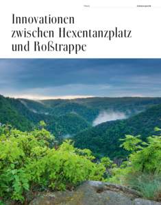 Magazin Unternehmen Region Innovationen zwischen Hexentanzplatz und Roßtrappe