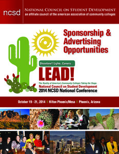 National Council on Student Development an affiliate council of the american association of community colleges Sponsorship & Advertising Opportunities