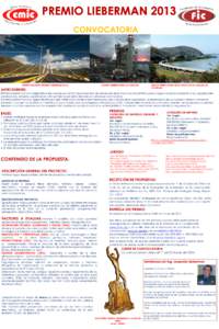 CONVOCATORIA  PUENTE BALUARTE (PREMIO LIEBERMAN[removed]PLANTA GENERADORA LA CARIDAD