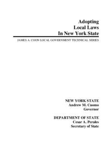 Microsoft Word - AdoptingLocalLawsinNYS.doc