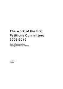 Petition / Government / General conference / Politics / United States House Committee on Commerce and Manufactures / Dick Adams / United States congressional committee / Parliament of Singapore