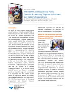 United States Department of Homeland Security / Disaster preparedness / Humanitarian aid / Occupational safety and health / National disaster recovery framework / Federal Emergency Management Agency / National Preparedness Month / Office of the Assistant Secretary for Preparedness and Response / Emergency management / Public safety / Management