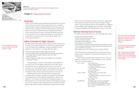 Criterion II The institution has effectively organized the human, financial, and physical resources necessary to accomplish its purposes. Chapter 4: Organizational Structure