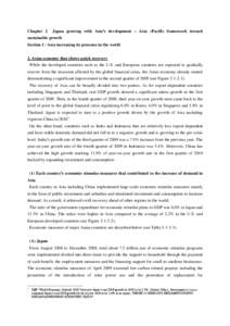 Chapter 2  Japan growing with Asia’s development – Asia –Pacific framework toward sustainable growth Section 1 : Asia increasing its presence in the world