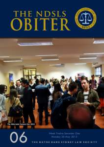 the ndsls  obiter The Alternate Careers Fair 2013