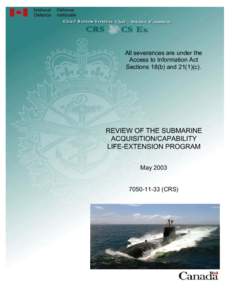 Microsoft Word - Severed - Submarine Acquisition - Report - 17 Nov 03 EngSe.