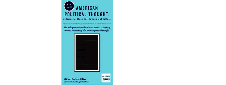 ORDER FORM AMERICAN POLITICAL THOUGHT Subscription Options Individual	  Student