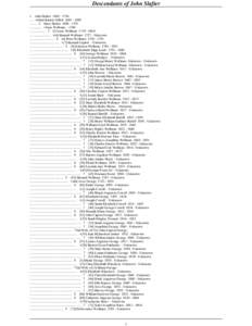 Descendants of John Slafter 1 John Slafter .... +Abial Barrett GillettMary Slafter .............. +Isaac Wellman ................... 3 [5] Isaac Wellman