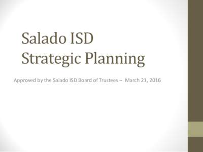 Youth / Salado Independent School District / Sis / Student voice