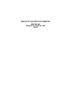 MINUTES OF THE EXECUTIVE COMMITTEE MEETING 366 February 14, 15 and 16, 1995 Dorval  MINUTES OF THE EXECUTIVE COMMITTEE MEETING OF THE KATIVIK SCHOOL BOARD