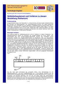 ESA Patentverwertungsagentur Sachsen-Anhalt GmbH Technologie-Angebot Eine Erfindung der Otto-von-Guericke-Universität Magdeburg  Halbleiterbauelement und Verfahren zu dessen