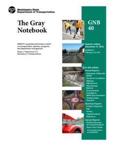 Gray Notebook 40 - For the quarter ending December 31, 2010