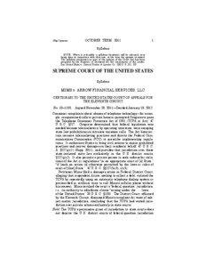 Telephone Consumer Protection Act / Federal jurisdiction / Amount in controversy / Diversity jurisdiction / Concurrent jurisdiction / Telemarketing / State court / Federal-question jurisdiction / American Well Works Co. v. Layne & Bowler Co. / Law / Civil procedure / Jurisdiction