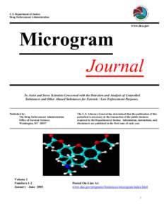 January - June 2003 Microgram Journal