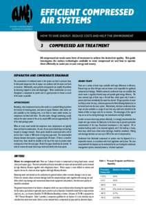 Efficient Compressed Air Systems Guide 3 - Compressed Air Treatment