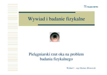 01 Wykł 1 Badanie fizykalne