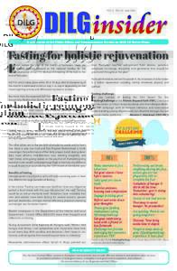 VOL.4 - NOJuneA publication of the Public Affairs and Communication Service on DILG LG Sector News Fasting for holistic rejuvenation