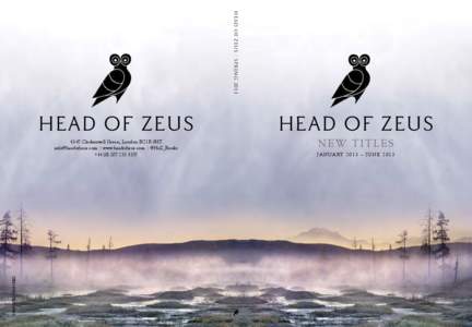 HEAD OF ZEUS | spring[removed]HEAD OF ZEUS HEAD OF ZEUS