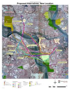 I-526 Mark Clark Expressway EIS  Proposed Alternatives: New Location Ashley River Marsh  TR