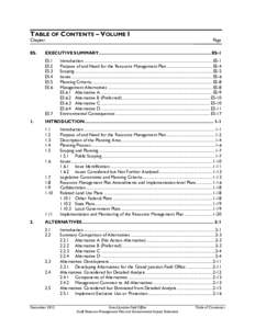 Grand Junction Field Office Draft Resource Management Plan and Environmental Impact Statement