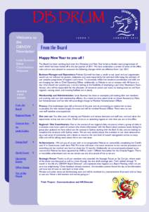 DB DRUM Welcome to the DBNSW Newsletter Linda Bowman Editor