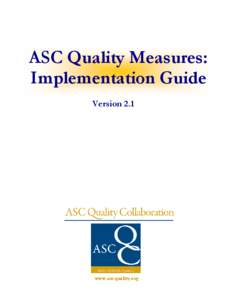 ASC QC Implementation Guide 2.1 April 2014
