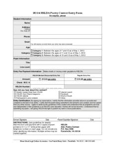 Microsoft Word - Entry form.docx