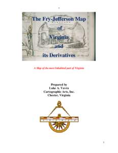T  The Fry-Jefferson Map of Virginia and