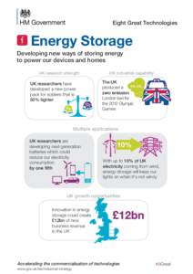 Energy storage: eight great technologies infographic