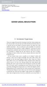 Cambridge University Press[removed]5 - The Good Lawyer Adrian Evans Excerpt More information