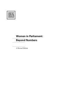 Women in Parliament: Beyond Numbers A Revised Edition